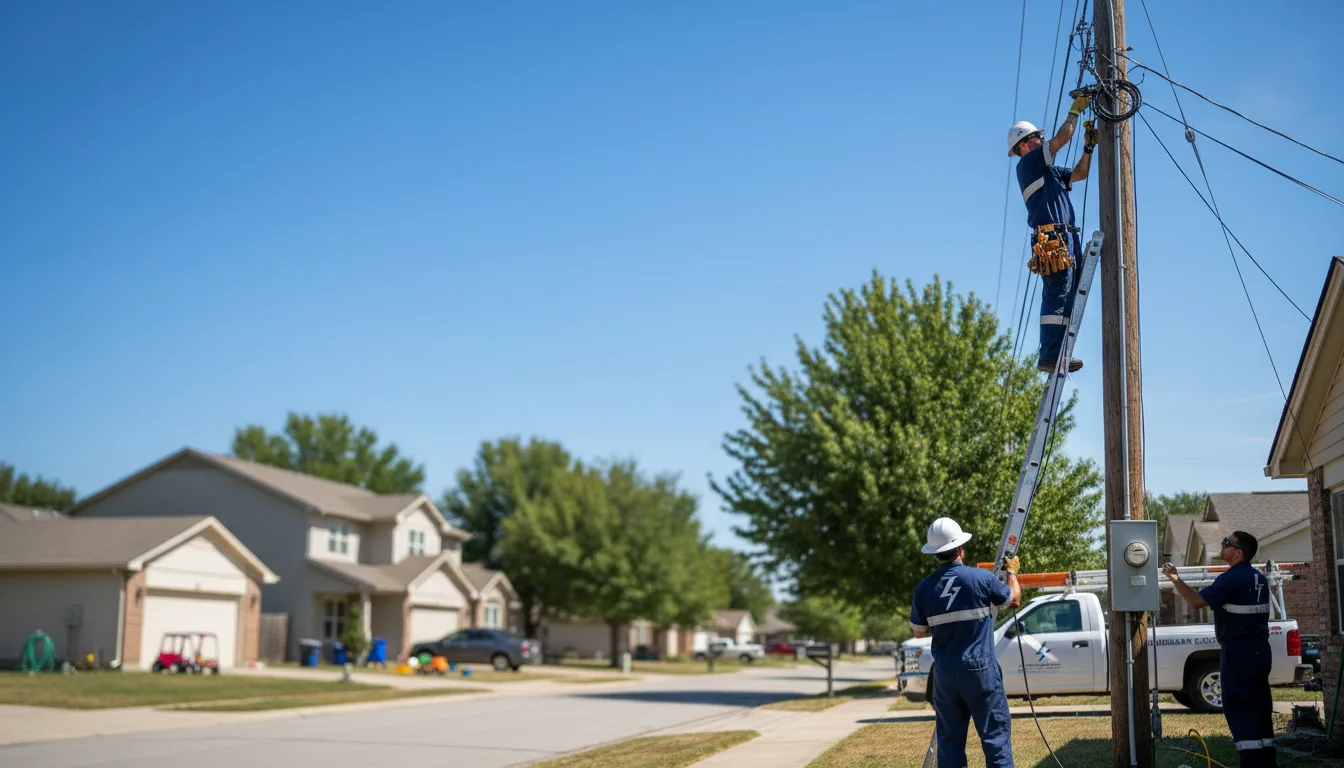 Residential electrician providing installation services in Spivey, KS